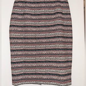 The Limited Aztec Print Pencil Skirt
